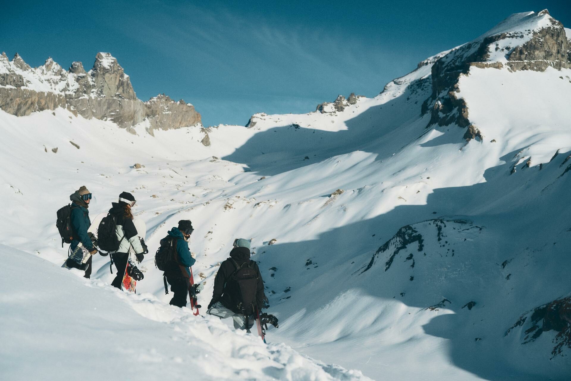 Winter activities on the Segnesboden.